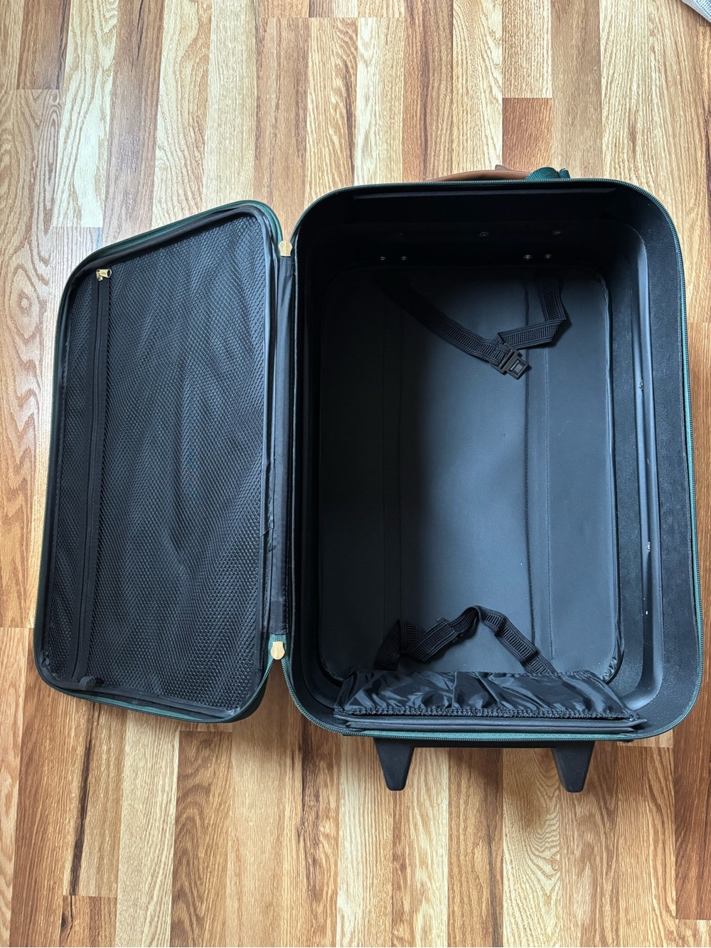Green Rolling Suitcase - Travel Carry-On - Picture 2 of 8